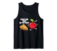 Apple Ask What Did They Do to You Apple Pie Funny Humor Tank Top