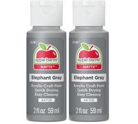 Apple Barrel Plaid Acrylic Paint, Elephant Grey, 59 ml (Pack of 2)