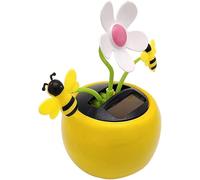 Apple Blossom Solar Dancing Flower Sunflower Toys,Solar Dancing Ornament,Car Swinging Dancing Toy Car Windowsill Decoration Honey Bee Swing Toys Gifts for Boys Girls