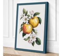 Apple Blossom Study Botanical Canvas Wall Art Print 24x16 Inch (61 x 41 cm)