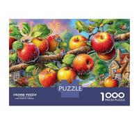 Apple Branch 1000 Piece Jigsaw Puzzle Apples in Magical Orchard Premium Paper Puzzle with Smooth Cut, Relaxing And Challenging Game for Adults 38x26cm/1000pcs
