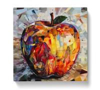 Apple Canvas Print | Gallery Wrapped 30mm Frame Wall Art | 20x20 inches | Ready to Hang | Abstract Still Life Picture | Living Room Bedroom Lounge Office