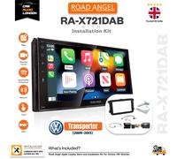 Road Angel RA-X721DAB Car Stereo, With Apple Car Play, Android Auto, 7" Capacitive Touchscreen, Bluetooth, Spotify, DAB+ & WAZE, Sat Nav, Black, 3 year warranty