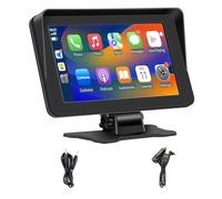 Apple Carplay Portable Car Stereo and Android Auto,Carplay Screen for Car Radio with Bluetooth Handsfree, 7'' Touch Screen with Phone Link/FM/AUX