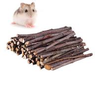 Apple Chew Sticks for Rabbits - 100g Hamster Teething Chew Toys - Small Animals Molar Wood Toys for Guinea Pigs, Chinchillas, Parrots, Squirrels