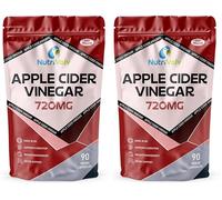 Apple Cider Vinegar 720mg High Strength Capsules for Fast Weight Loss, Detox, Cleanse & Keto | 90 Capsules (Pack of 2)