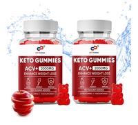 Apple Cider Vinegar Gummies 2000mg - ACV Gummies - | Digestive Health, Energy, Immune and Metabolism Support | - with Vitamin B12, B6, Beetroot & Pomegranate, Vegan 60 Count