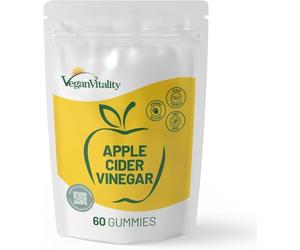 Apple Cider Vinegar Gummies - Appetite ACV Gummies that Work Fast - Reinforced with Beetroot, Pomegranate, B6 & B12, Vegan Vitality 60 Gummies - Keto Gummies