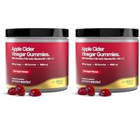 Apple Cider Vinegar Gummies - Gold Innovation, 1000mg with The Mother, Enhanced with Vitamins B6, B9, B12 & C Plus Chromium, Natural Ingredients, Red Apple Flavour, 60 Gummies | Protein Works