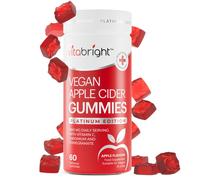Apple Cider Vinegar Gummies, High Strength 1000mg per Serving, Raw & Unfiltered, 60 ACV Gummies (1 Month Supply), Enriched with Vitamin C, Chromium &