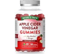 Apple Cider Vinegar Gummies with Mother | with Added Ginger | High Strength Apple Cider Vinegar Supplement | 60 Apple Flavoured Gummies | Vegan | Nature's Truth