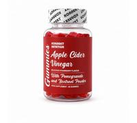 Apple Cider Vinegar Gummies with The Mother 1000mg - 60 Vegan Gummies - Pomegranate and Beetroot Powder - with Vitamin B6, B12 & Folic Acid Included - Strawberry Flavour