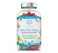 Apple Cider Vinegar Gummies with The Mother - 60 Natural Apple Flavoured Chewable & Yummy Gummies - High Strength 500mg Serving with Added Ginger - 1 Month Supply - UK Made