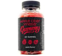 Apple Cider Vinegar Gummy with The Mother | 60 Vegan Apple Cider Vinegar Gummies with Ginger | Digestion, Detox, Immunity & Diet Support | Wicked Gummy Co.