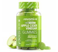 Apple Cider Vinegar with Mother - 1000mg ACV Gummies - Enriched with Vitamin B12, B6, D2-60 Vegan Gummies - Metabolism & Gut Health Support - Alternative to Apple Cider Vinegar Capsules - Novomins