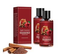 Apple Cinnamon Essential Oil, Cinnamon Oil for Hair, Fall Scented Essential Oils for Diffusers for Home, Body, Soap Making, Massage (2P)