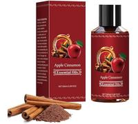 Apple Cinnamon Essential Oil, Cinnamon Oil, Natural Ingredient with Rosemary Extract, Fall Essential Oils for Diffusers for Home, Body, Soap Making, Massage, Fall Essentials for Women and Men (1PC)