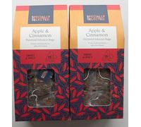 Apple & Cinnamon Pyramid Tea Bags 30 Infusions (2 x 15) - Sweet & Spicy Fruit & Spice Blend - Naturally Caffeine Free Herbal Infusion
