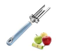 Apple Corer Adjustable Stainless Steel Apple Core Cutter for Baked Apples and Baking, Veggie Corer with 6-Way Adjustable Holes, Fruit Corer for Apples, Pears and Other Fruits