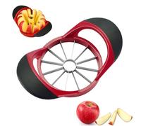 Apple Corer and Slicer Stainless Steel Fruit Cutter for Fruits, Vegetables Ergonomic Rubber Grip Handle with 12 Sharp Blades for Cutting Slicing Kitchen Tool