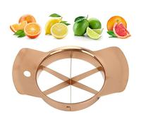 Apple Corer Slicer Stainless Steel Apple Cutter, Pitter, Divider Apple Slicer Corer for Apple Pear Orange Tomato Potato Lemon (Rose Gold)