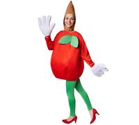 Apple Costume Fruits Vegetable Carnaval Halloween Fancy Dress Outfit Adult Fete
