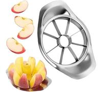 Apple Cutter, Stainless Steel, Divided into 8 Equals, Fruit Cutter, Easy Grip, Multi-Functional Slicer, Oranges, Pears, Potatoes, Etc., Convenient Small Items, CookwareNice and Attractive