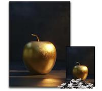 Apple D Dark Gold 1000 Pieces Puzzle Gifts Paper Jigsaw Puzzles Perfect for Teenagers & Collectors Ideal Home Decor & Travel Gift 1000 PCS(38x26cm)