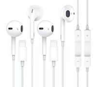 Apple Earbuds with Lightning Connector, 2Pack [Apple MFi Certified] iPhone Wired Earphones with Microphone Volume Control Music and Calling Headphones for iPhone 14/13/12/11/SE/X/XR/XS