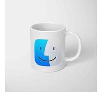 Apple Finder Face Mug Retro MacOS Icon Coffee Cup Funny Tech Lover Gift Ceramic Mug Magic Heat Changing Office Desk Drinkware Optional Matching Coaster