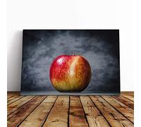 Apple Fruit Canvas Print | Gallery Wrapped 30mm Frame Wall Art | 30x20 inches | Ready to Hang | Modern Still Life Picture | Living Room Bedroom Lounge Office