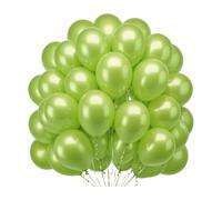 Apple Green 10" Latex Balloons - Helium-Grade Plain Balloons for Birthday Parties, Weddings, Baby Showers, Christmas & Event Decorations - Durable & Versatile Party Supplies - 100 Pcs