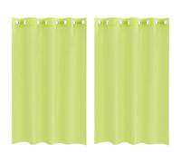 (apple green, 140 x 175 cm) vidaXL Voile Curtains with Grommets 2 pcs Apple Green 140x225 cm net curtain