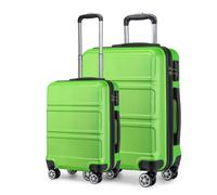 (Apple Green) 2 PCS Luggage Set 24''+28'' Lightweight ABS Hard Shell Trolley Travel Case