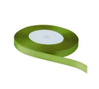 Apple Green Satin Ribbon, Double Sided Polyester Ribbon 10mm x 100 Yards - Fabric Thick Ribbon for Gift Wrapping, Valentine Bouquets, DIY Sewing Project, Party Balloon, Hair Bows Cake Decoration