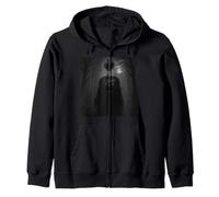 Apple Grim Reaper Cloak Scary Horror Heart Halloween Zip Hoodie