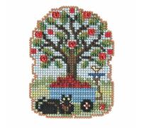 Apple Harvest Beaded Counted Cross Stitch Ornament Kit Mill Hill 2022 Autumn Harvest MH182226