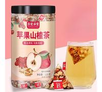 Apple Hawthorn and Red Date Tea, Healthy Food,Sour and Sweet Office Tea,Convenient Instant Food Brewing,Delicious Chinese Snack Gift (2cans(40packs))