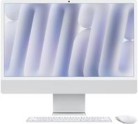 Apple iMac All-in-One Desktop Computer with M4 chip with 8-core CPU and 8-core GPU: Built for Apple Intelligence, 24-inch Retina Display, 16GB Unified Memory, 256GB SSD Storage; Silver