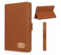 Apple iPad All Models/Genuine Luxury Executive Leather Case Gorilla Tech Brand Smart Protective Designer Cover with Stand in Retail Packing (Brown, iPad Air 4th Generation (2020))