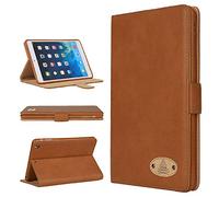 Apple iPad All Models/Genuine Luxury Executive Leather Case Gorilla Tech Brand Smart Protective Designer Cover with Stand in Retail Packing (Brown, iPad Mini 3)
