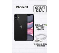 Apple iPhone 11 Black Unlocked 64GB/128GB Excellent Battery Health [EEK: A]