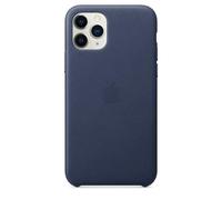 Apple Leather Back Cover for iPhone 11 Pro - Midnight Blue
