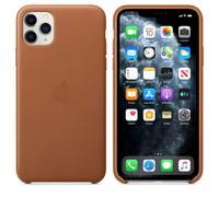 Apple iPhone 11 Pro Max Leather Case, Saddle Brown