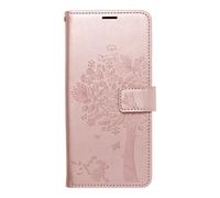 Apple iPhone 12 Mini Phone Case Protection Bag Cover Wallet Pouch Tree Pink