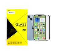 Apple iPhone 15 Full-Cover Tempered Glass Screen Protector - 9H, Oleophobic Coating, Easy Install, Scratch-Resistant, 6.1-Inch