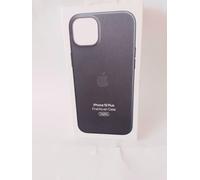 Apple - Back cover for mobile phone - MagSafe compatibility - FineWoven - black - for iPhone 15 Plus