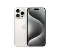 Apple iPhone 15 Pro Max (256 GB) - White Titanium (Renewed)