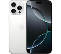 Apple iPhone 16 Pro Max, 256GB, White Titanium (Renewed)