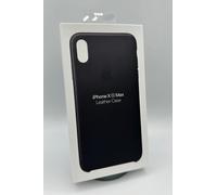 Apple iPhone XS Max Leather Back Case Cover Midnight Blue/Taupe/Black